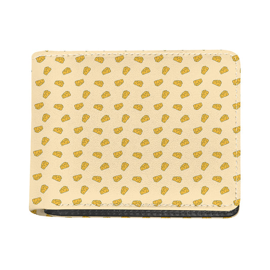 Cartoon Cheese Pattern Print Bifold Wallet