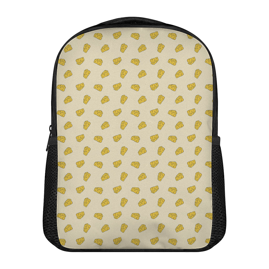 Cartoon Cheese Pattern Print Casual Backpack