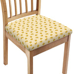 Cartoon Cheese Pattern Print Chair Cushion Cover
