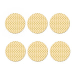 Cartoon Cheese Pattern Print Coaster Set