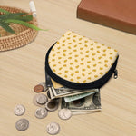 Cartoon Cheese Pattern Print Coin Purse
