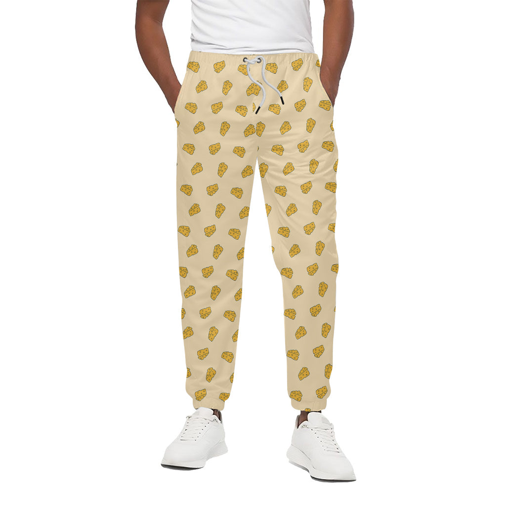 Cartoon Cheese Pattern Print Cotton Pants