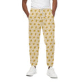 Cartoon Cheese Pattern Print Cotton Sweatpants