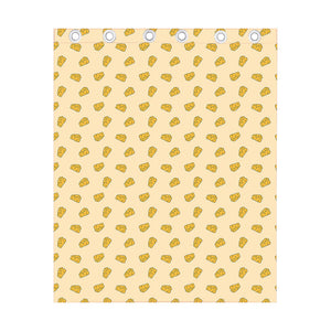 Cartoon Cheese Pattern Print Curtain