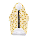 Cartoon Cheese Pattern Print Dog Zip Up Hoodie