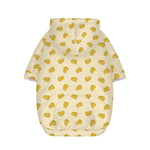 Cartoon Cheese Pattern Print Dog Zip Up Hoodie