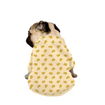 Cartoon Cheese Pattern Print Dog Zip Up Jacket