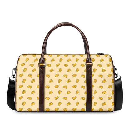 Cartoon Cheese Pattern Print Duffle Bag