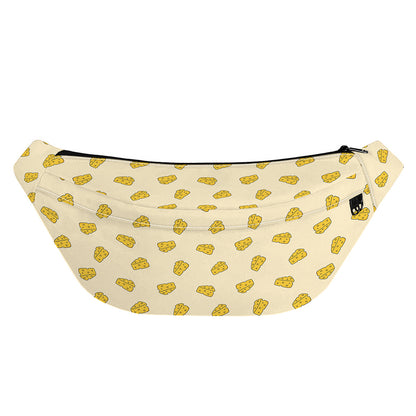 Cartoon Cheese Pattern Print Fanny Pack