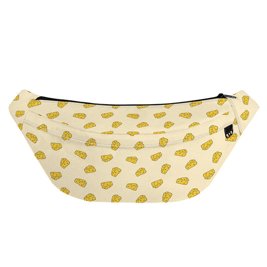 Cartoon Cheese Pattern Print Fanny Pack