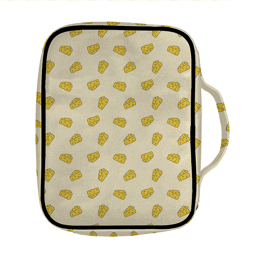 Cartoon Cheese Pattern Print Front Pocket Bible Bag