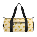 Cartoon Cheese Pattern Print Gym Bag