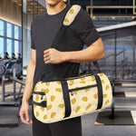 Cartoon Cheese Pattern Print Gym Bag