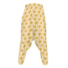 Cartoon Cheese Pattern Print Hammer Pants