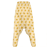 Cartoon Cheese Pattern Print Hammer Pants