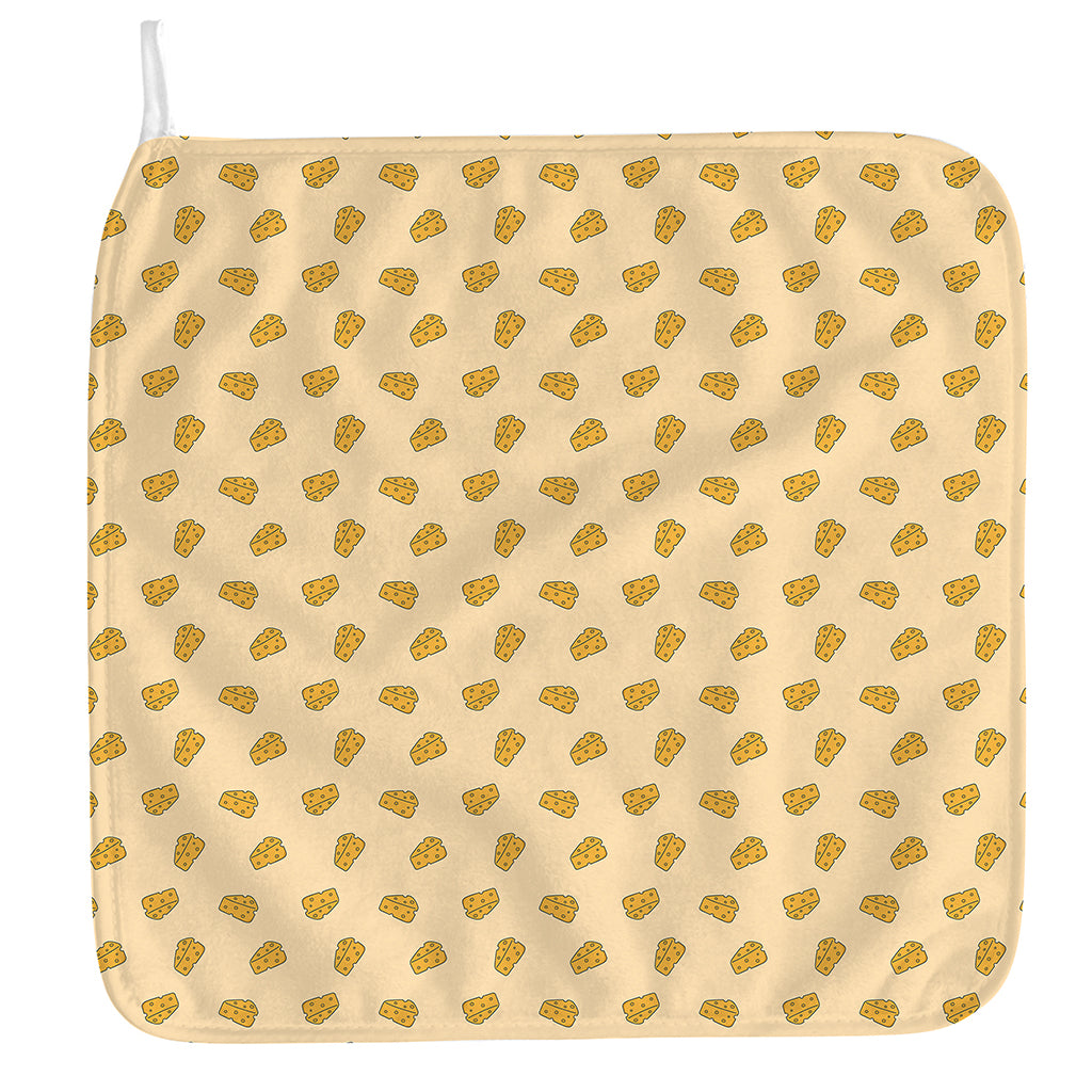 Cartoon Cheese Pattern Print Hand Towel