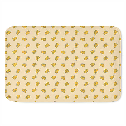 Cartoon Cheese Pattern Print Indoor Door Mat