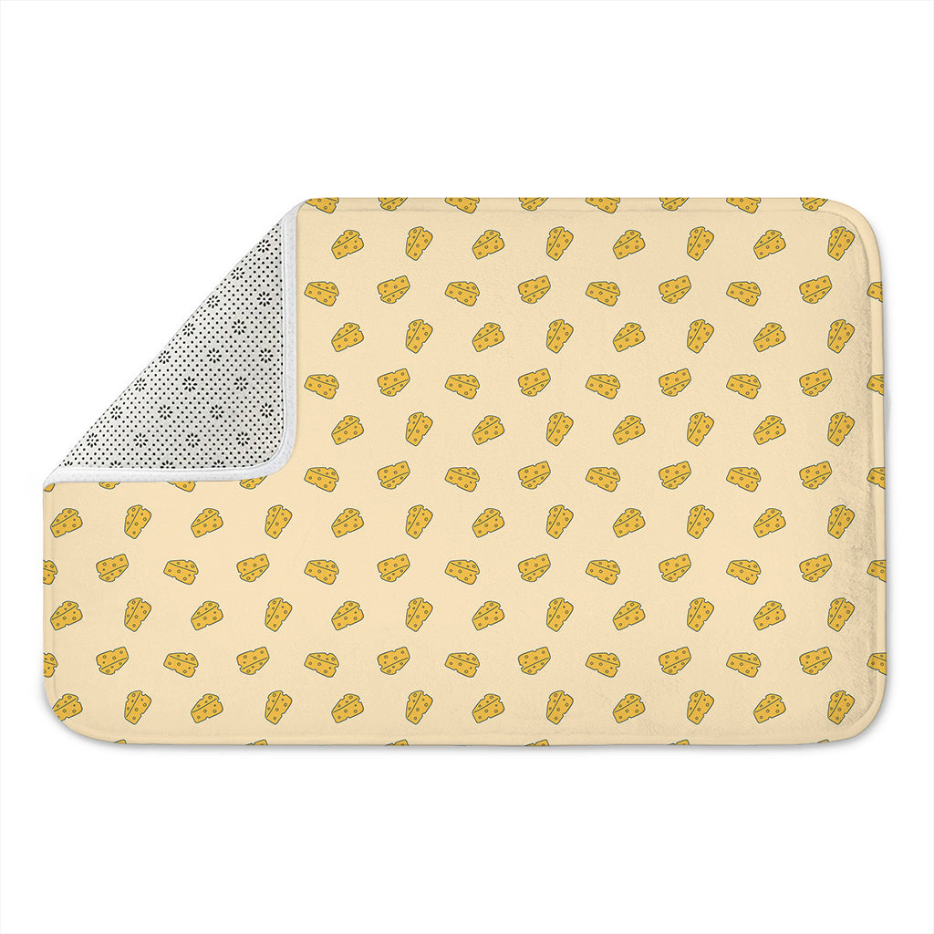 Cartoon Cheese Pattern Print Indoor Door Mat