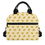 Cartoon Cheese Pattern Print Insulated Lunch Bag