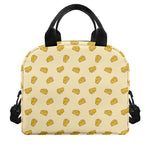 Cartoon Cheese Pattern Print Insulated Lunch Bag
