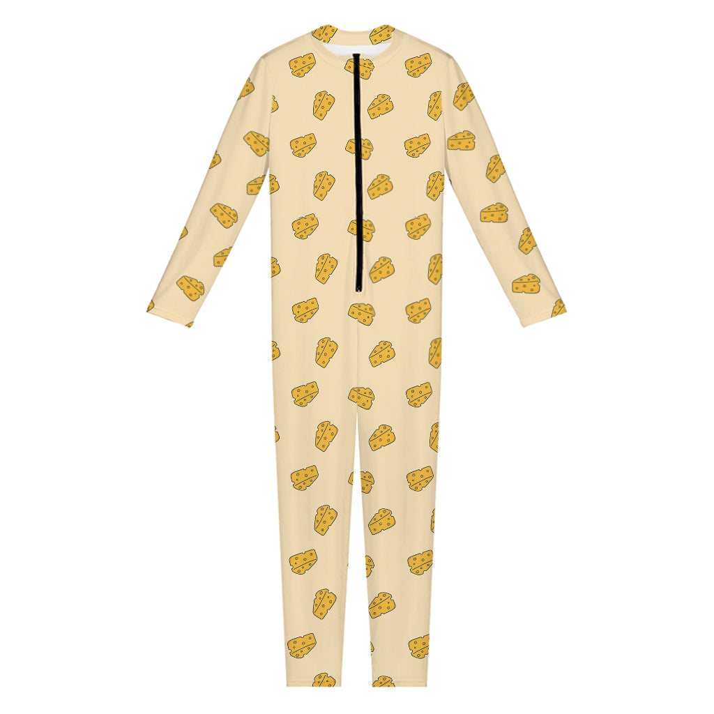 Cartoon Cheese Pattern Print Jumpsuit