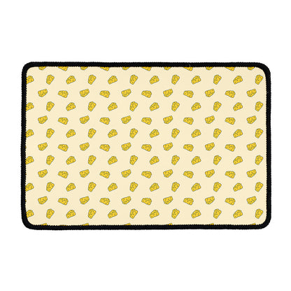 Cartoon Cheese Pattern Print Kitchen Mat