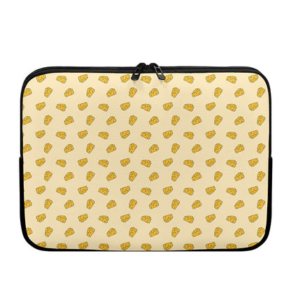 Cartoon Cheese Pattern Print Laptop Sleeve