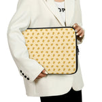 Cartoon Cheese Pattern Print Laptop Sleeve
