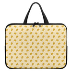 Cartoon Cheese Pattern Print Laptop Sleeve With Handle