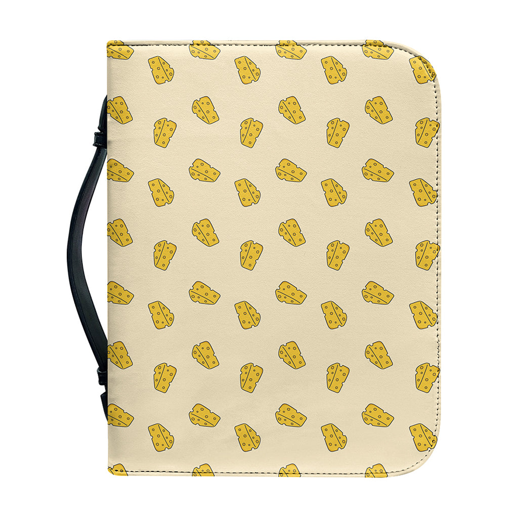 Cartoon Cheese Pattern Print Leather Bible Cover