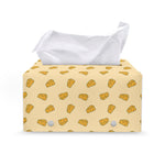 Cartoon Cheese Pattern Print Leather Tissue Box Cover