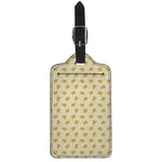 Cartoon Cheese Pattern Print Luggage Tag