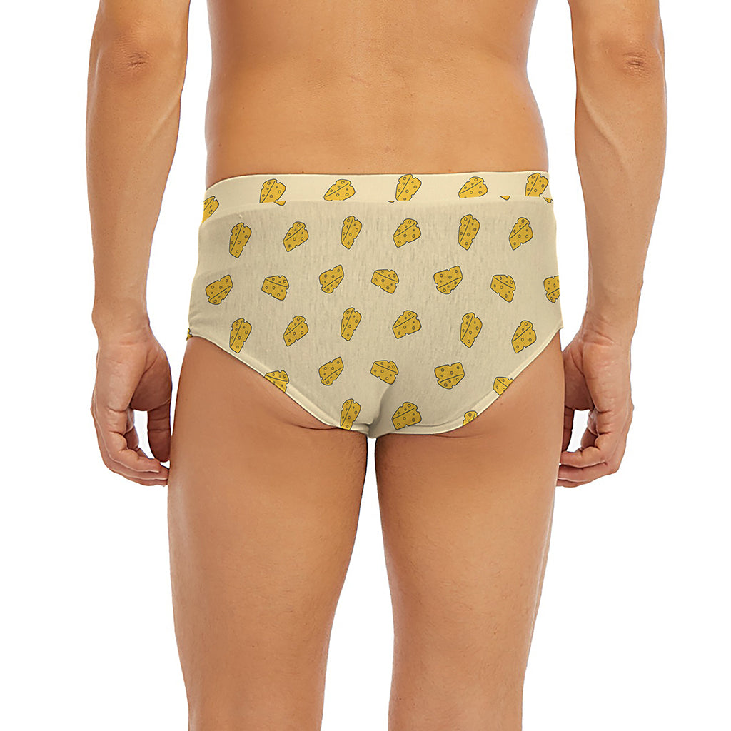 Cartoon Cheese Pattern Print Men's Briefs