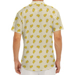 Cartoon Cheese Pattern Print Men's Deep V-Neck Shirt