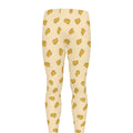 Cartoon Cheese Pattern Print Men's Leggings