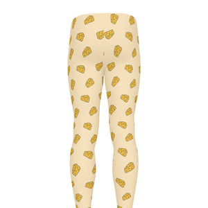 Cartoon Cheese Pattern Print Men's leggings