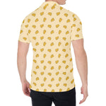 Cartoon Cheese Pattern Print Men's Shirt