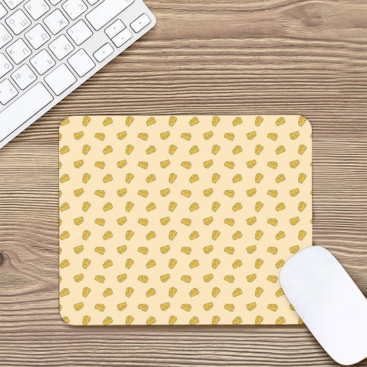 Cartoon Cheese Pattern Print Mouse Pad