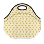 Cartoon Cheese Pattern Print Neoprene Lunch Bag