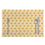 Cartoon Cheese Pattern Print Placemat