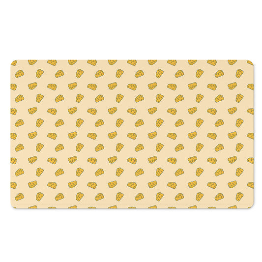 Cartoon Cheese Pattern Print Polyester Doormat