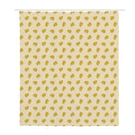 Cartoon Cheese Pattern Print Polyester Shower Curtain