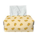 Cartoon Cheese Pattern Print Rectangle Tissue Box Cover