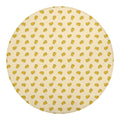 Cartoon Cheese Pattern Print Round Blanket