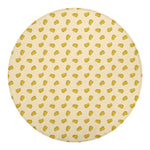 Cartoon Cheese Pattern Print Round Blanket