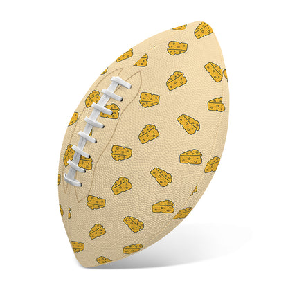 Cartoon Cheese Pattern Print Rugby Ball