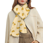 Cartoon Cheese Pattern Print Scarf