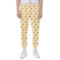 Cartoon Cheese Pattern Print Joggers