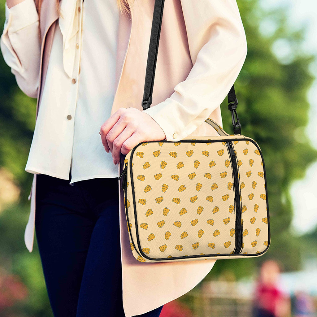Cartoon Cheese Pattern Print Shoulder Strap Bible Bag