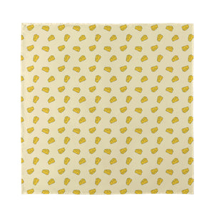 Cartoon Cheese Pattern Print Silk Bandana